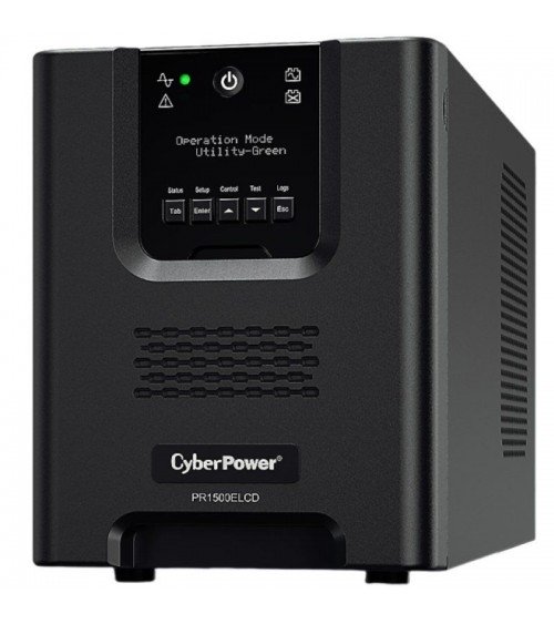 Sai línea interactiva cyberpower pr1500elcd/ 1500va-1350w/ 8 salidas/ formato torre