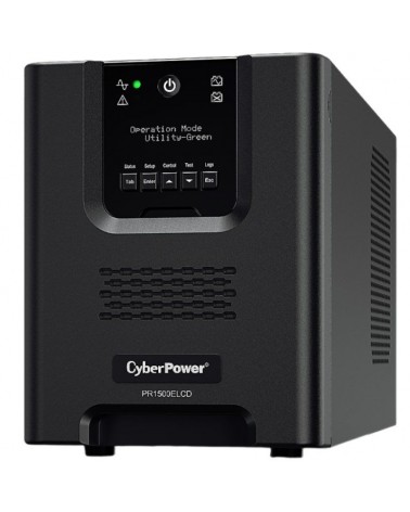 Sai línea interactiva cyberpower pr1500elcd/ 1500va-1350w/ 8 salidas/ formato torre