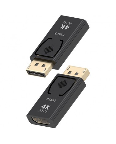 Adaptador hdmi 4k aisens a125-0908/ displayport macho - hdmi hembra