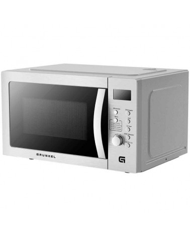 Microondas grunkel mw-28airfryer/ 900w/ capacidad 28l/ función grill/ función airfryer/ plateado