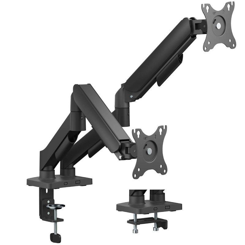 Soporte para 2 monitores aisens dt32tsr-357/ hasta 9kg