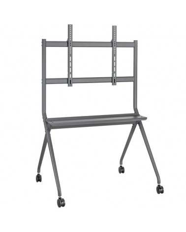 Soporte de pie con ruedas aisens ft86fe-143 para tv o pantalla interactiva 50'-86'/ hasta 120kg