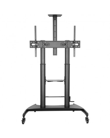 Soporte de pie inclinable con ruedas y manivela aisens ft100te-123 para tv 60-100'/ hasta 100kg