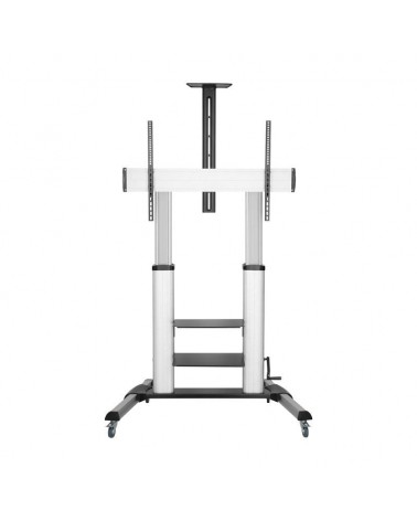 Soporte de pie inclinable con ruedas y manivela aisens ft100te-125 para tv 60-100'/ hasta 100kg