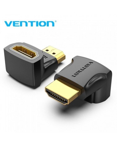 Adaptador hdmi 4k 90º vention aiob0/ hdmi macho - hdmi hembra