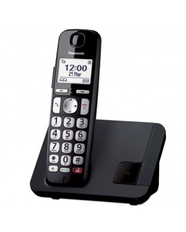 Teléfono inalámbrico panasonic kx-tge250spb/ negro