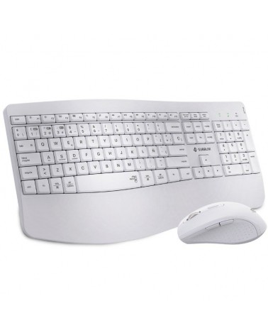Teclado y ratón inalámbrico subblim combo dual office prowave/ blanco