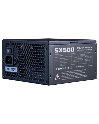 Fuente de alimentación hiditec sx 500 bulk/ 500w/ ventilador 12cm/ incluye cable de alimentación 1.5m