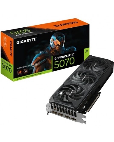 Tarjeta gráfica gigabyte geforce rtx 5070 windforce oc sff 12g/ 12gb gddr7
