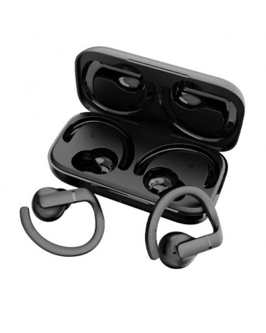 Auriculares deportivos bluetooth daewoo dw2003 con estuche de carga/ autonomía 8h/ negros