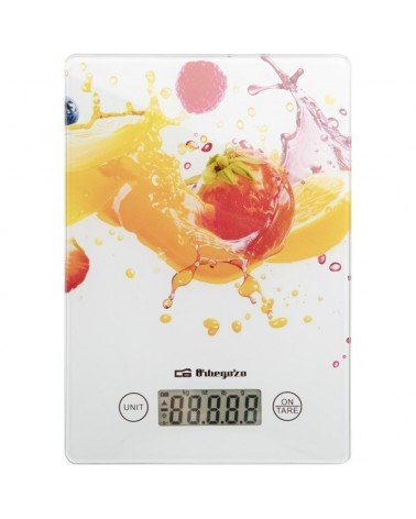 Báscula de cocina electrónica orbegozo pc 1023/ hasta 5 kg/ blanca