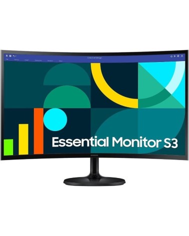 Monitor profesional samsung essential monitor s3 s36gd s27d362gau/ 27'/ full hd/ negro