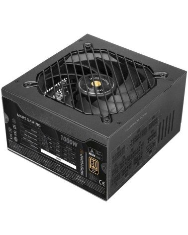 Fuente de alimentación mars gaming mpb1000psi/ 1000w/ ventilador 14cm/ 80 plus gold