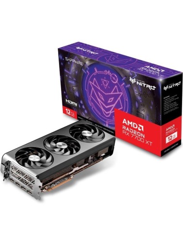 Tarjeta gráfica sapphire nitro+ radeon rx 7700 xt gaming oc/ 12gb gddr6