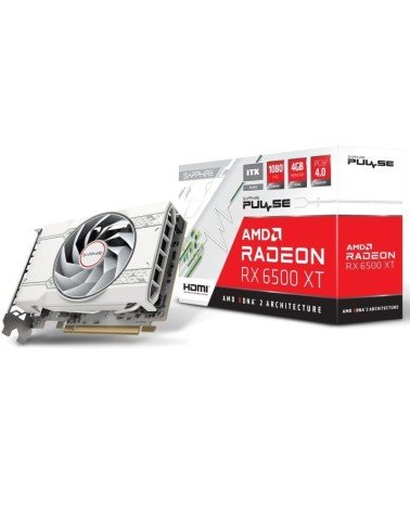 Tarjeta gráfica sapphire pulse radeon rx 6500 xt itx pure gaming/ 4gb gddr6	