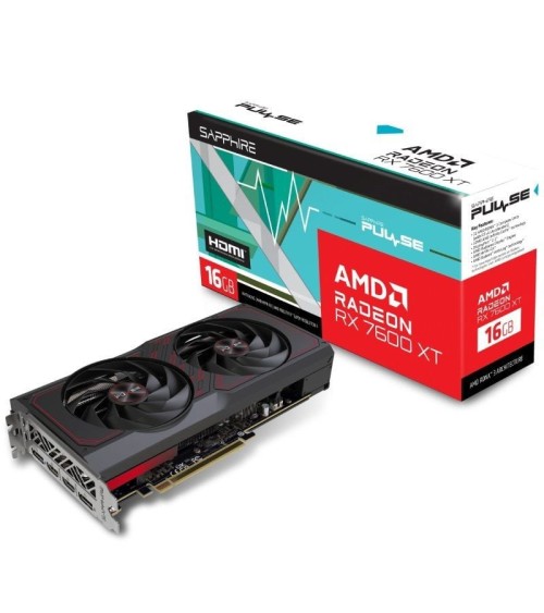 Tarjeta gráfica sapphire pulse radeon rx 7600 xt gaming oc/ 16gb gddr6	