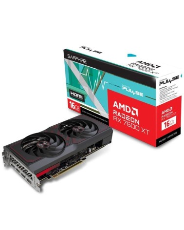 Tarjeta gráfica sapphire pulse radeon rx 7600 xt gaming oc/ 16gb gddr6	