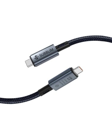 Cable usb 4.0 tipo-c subblim cable high/ usb tipo-c macho - usb tipo-c macho/ hasta 240w/ 1.5m/ negro