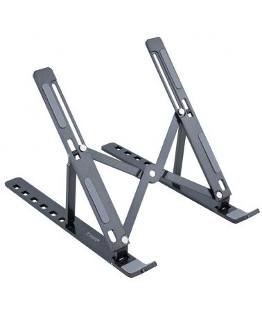 Soporte tooq tqlrs0035-al-g para portátil/ tablet hasta 15'/ gris