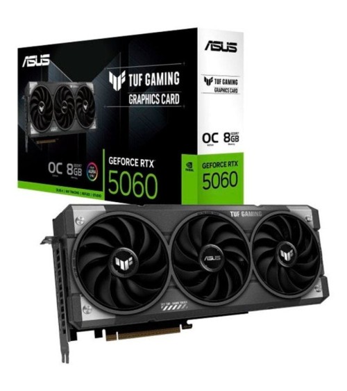 Tarjeta gráfica asus tuf gaming geforce rtx 5060 oc edition/ 8gb gddr7