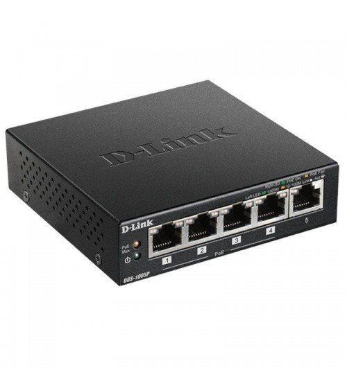 Switch d-link dgs-1005p 5 puertos/ rj-45 10/100/1000 poe