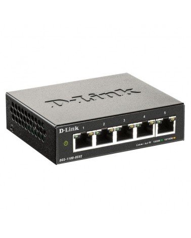 Switch d-link dgs-1100-05v2 5 puertos/ rj-45 10/100/1000