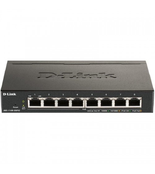 Switch d-link dgs-1100-08pv2 8 puertos/ rj-45 10/100/1000 poe