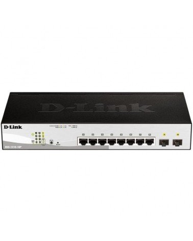 Switch d-link dgs-1210-10p 10 puertos/ rj-45 gigabit 10/100/1000 poe/ sfp