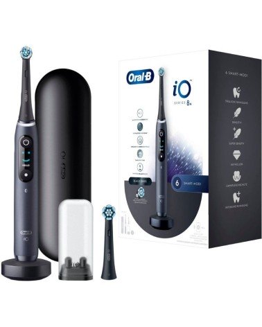 Cepillo dental braun oral-b io 8n/ incluye 1 recambios/ negro