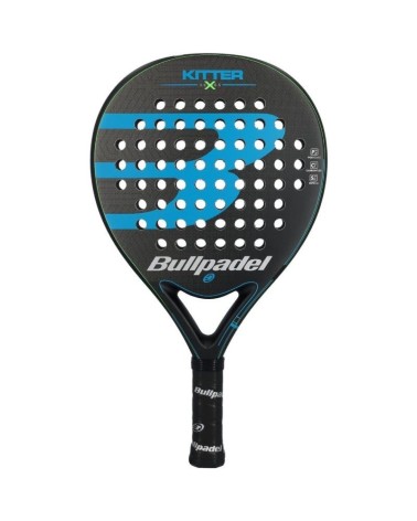 Pala de pádel bullpadel kitter x blue/ negra y azul