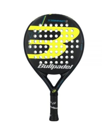 Pala de pádel bullpadel x-compact 2/ negra y amarilla