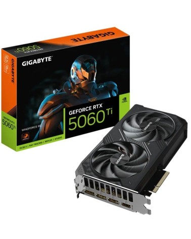 Tarjeta gráfica gigabyte geforce rtx 5060 ti windforce/ 8gb gddr7
