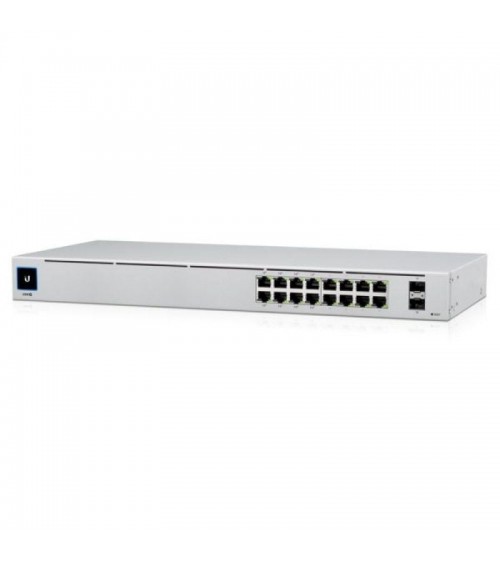 Switch gestionable ubiquiti usw-16-poe 16 puertos/ rj-45 gigabit 10/100/1000 / sfp/ poe