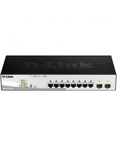 Switch gestionado d-link dgs-1210-08p/ 8 puertos/ rj45 10/100/1000/ sfp/ poe