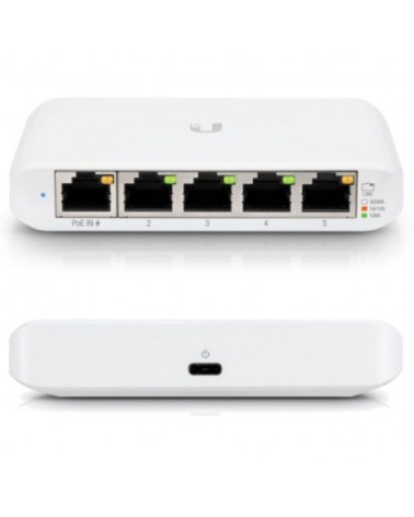 Switch gestionado ubiquiti usw-flex mini 5 puertos/ rj45 10/100/1000 poe