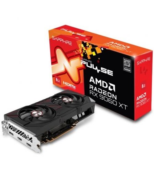 Tarjeta gráfica sapphire pulse radeon rx 9060 xt gaming/ 8gb gddr6