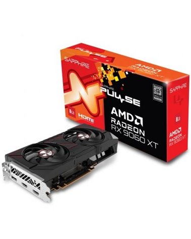 Tarjeta gráfica sapphire pulse radeon rx 9060 xt gaming/ 8gb gddr6