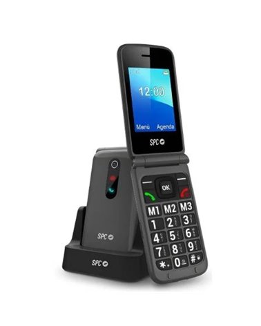 Teléfono móvil spc stella 3 para personas mayores/ 4g/ negro