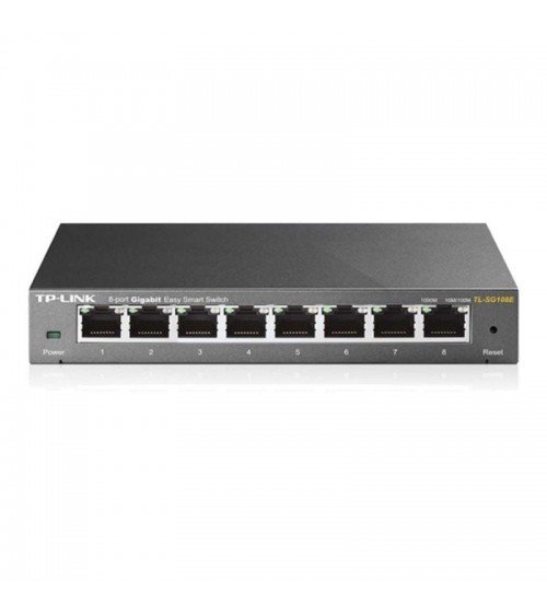Switch tp-link easy smart tl-sg108e 8 puertos/ rj-45 10/100/1000