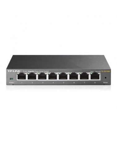 Switch tp-link easy smart tl-sg108e 8 puertos/ rj-45 10/100/1000