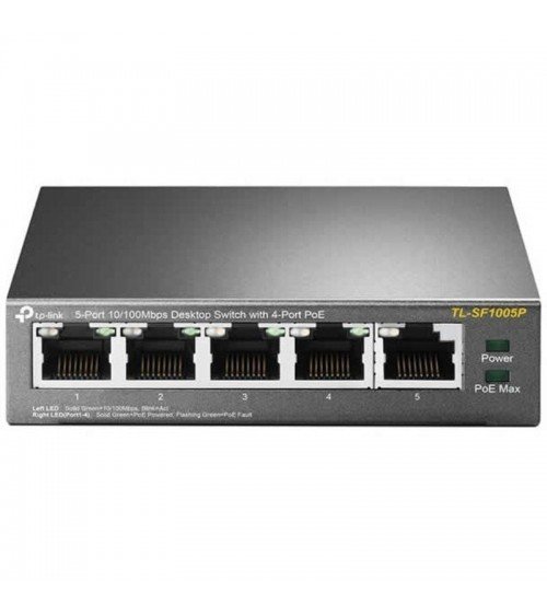 Switch tp-link tl-sf1005p 5 puertos/ rj-45 10/100 poe