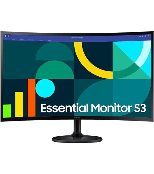 Monitor profesional samsung essential monitor s3 s36gd s24d362gau/ 24'/ full hd/ negro