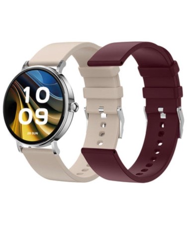 Smartwatch spc smartee duo velvet 9656b/ notificaciones/ frecuencia cardíaca/ blanco