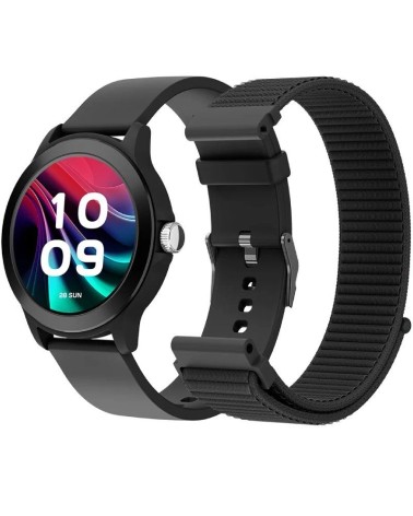 Smartwatch spc smartee duo vivo 2 9655n/ notificaciones/ frecuencia cardíaca/ negro/ incluye correa extra