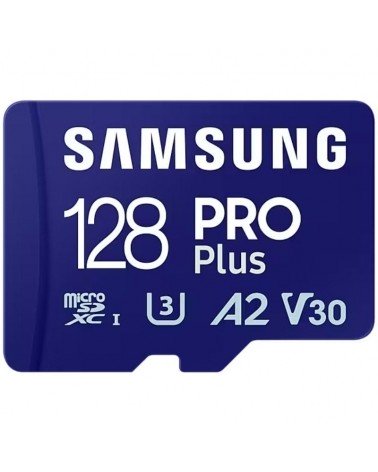 Tarjeta de memoria samsung pro plus 2023 128gb microsd xc/ clase 10/ 180mbs