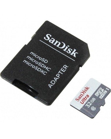 Tarjeta de memoria sandisk ultra 32gb microsd hc con adaptador/ clase 10/ 100mb/s