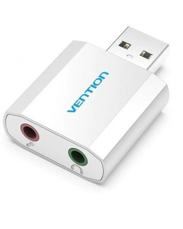 Tarjeta de sonido vention vab-s13/ 2.1/ plata