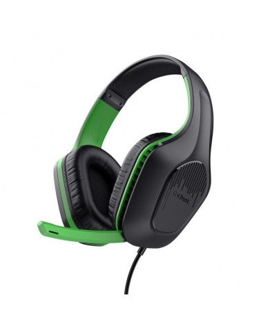 Auriculares gaming con micrófono trust gaming gxt 415 zirox xbox/ jack 3.5/ verdes