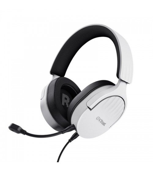 Auriculares gaming con micrófono trust gaming gxt 489 fayzo/ jack 3.5/ blancos