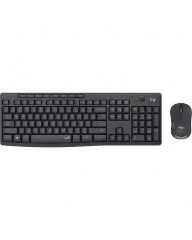 Teclado y ratón inalámbricos logitech silent touch mk295/ grafito